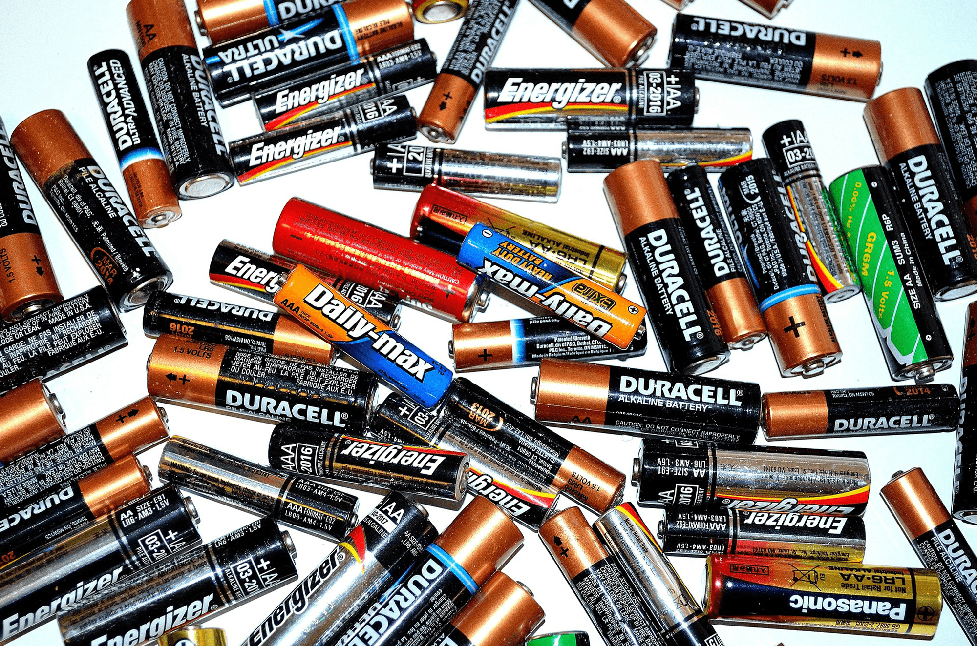 recycled batteries