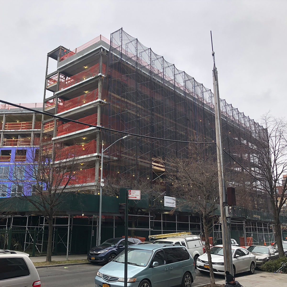 Side view of building from across the street