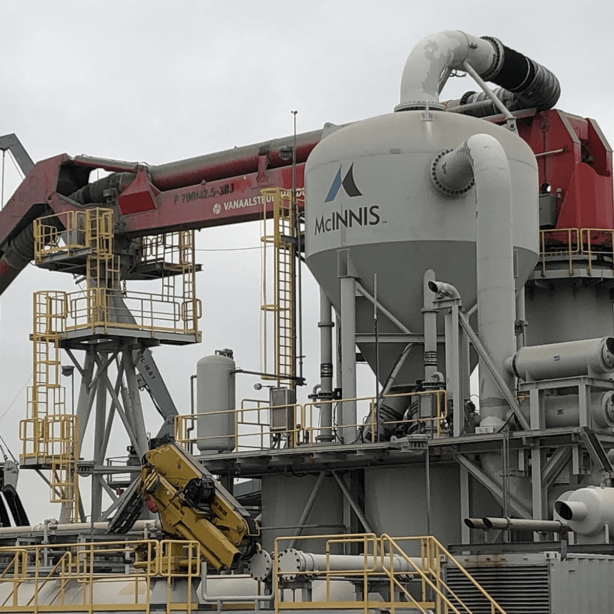 McInnis Cement tower with logo